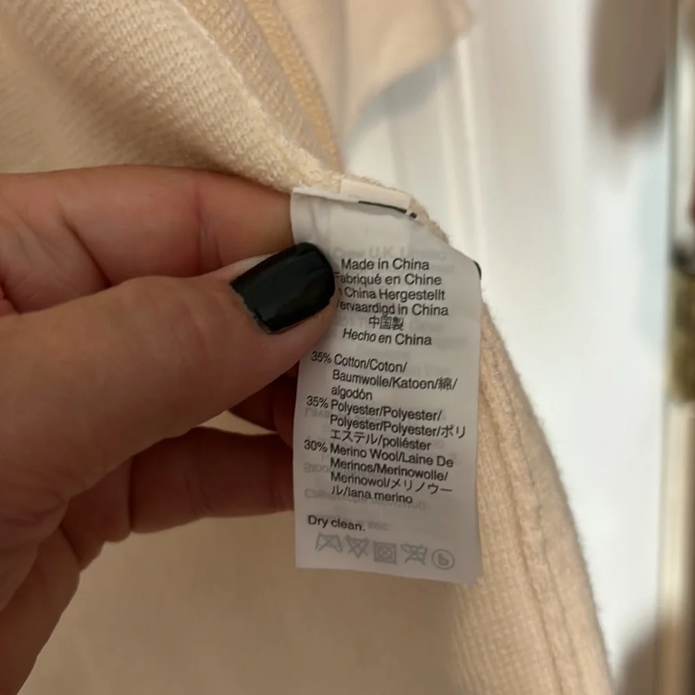 J.Crew 365 sweater jacket. Off white color. 3/4 sleeves. Sz M - Picture 4 of 9